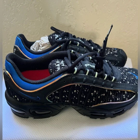 Mens Size Nike Air Max Tailwind x Supreme Black Cobalt 2019
